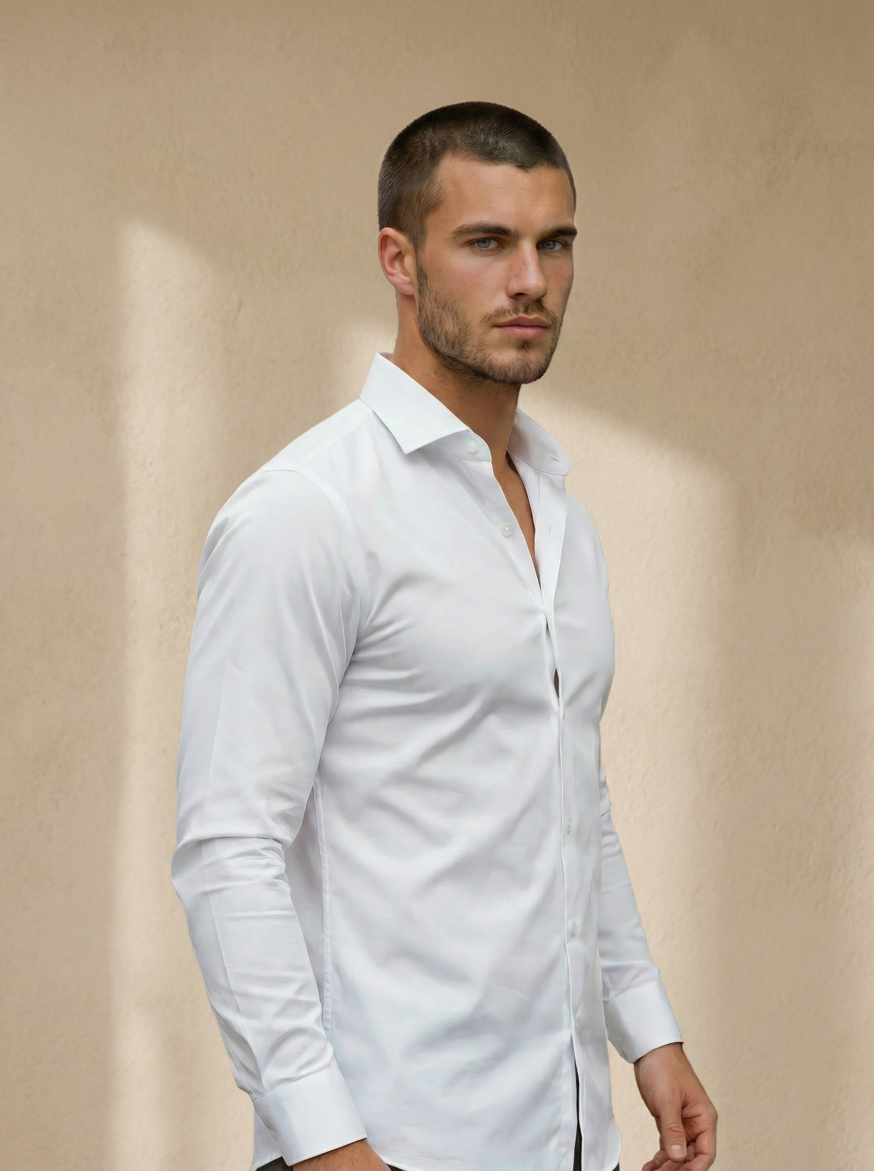 AVOREN Tailored Stretch Dress Shirt