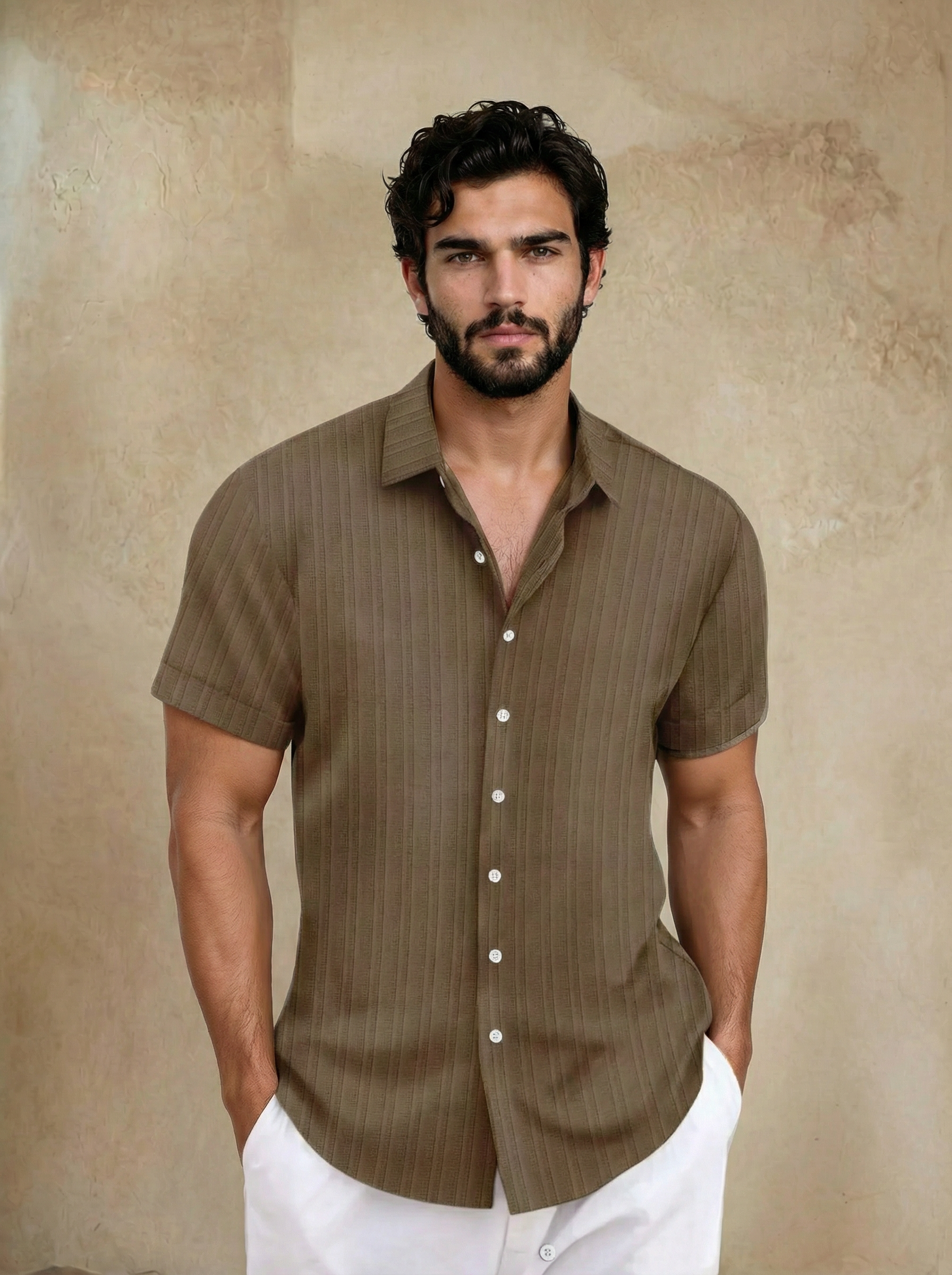 Riviera Striped Knit Polo