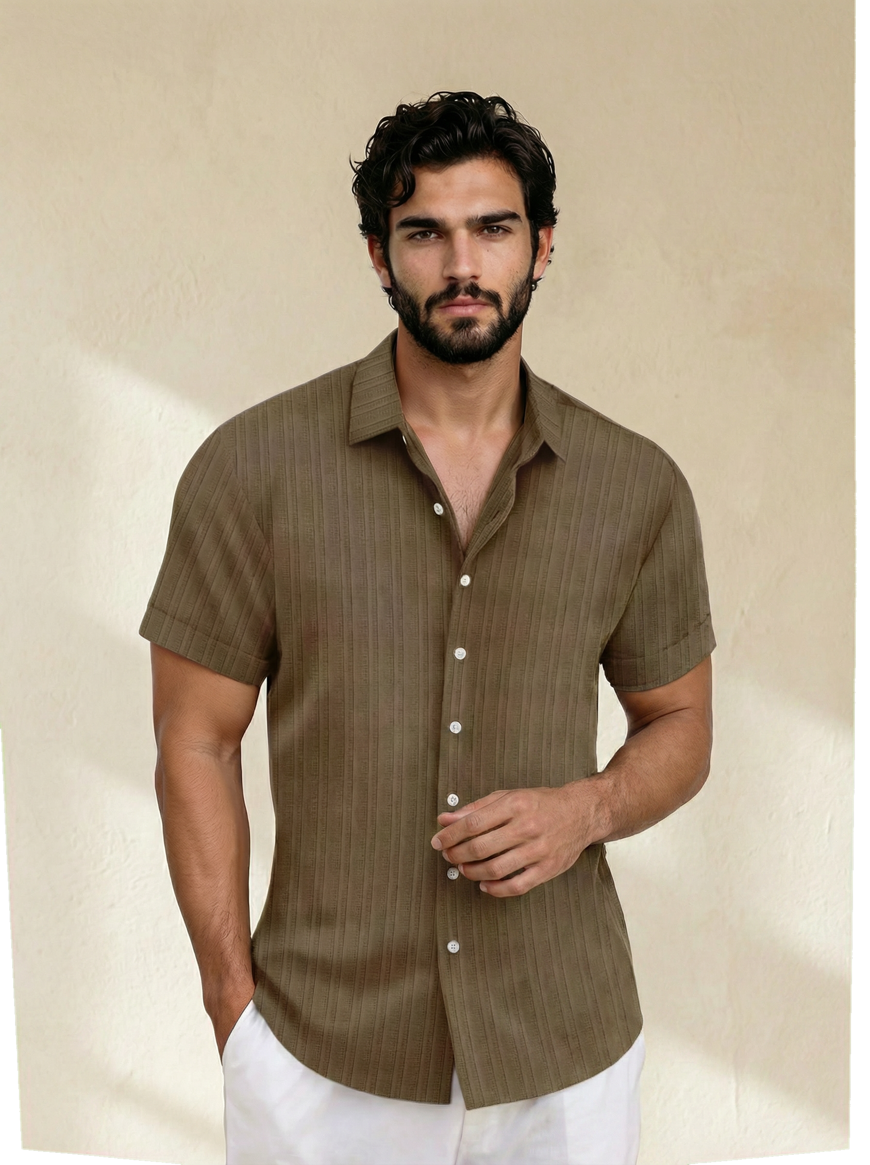 Riviera Striped Knit Polo