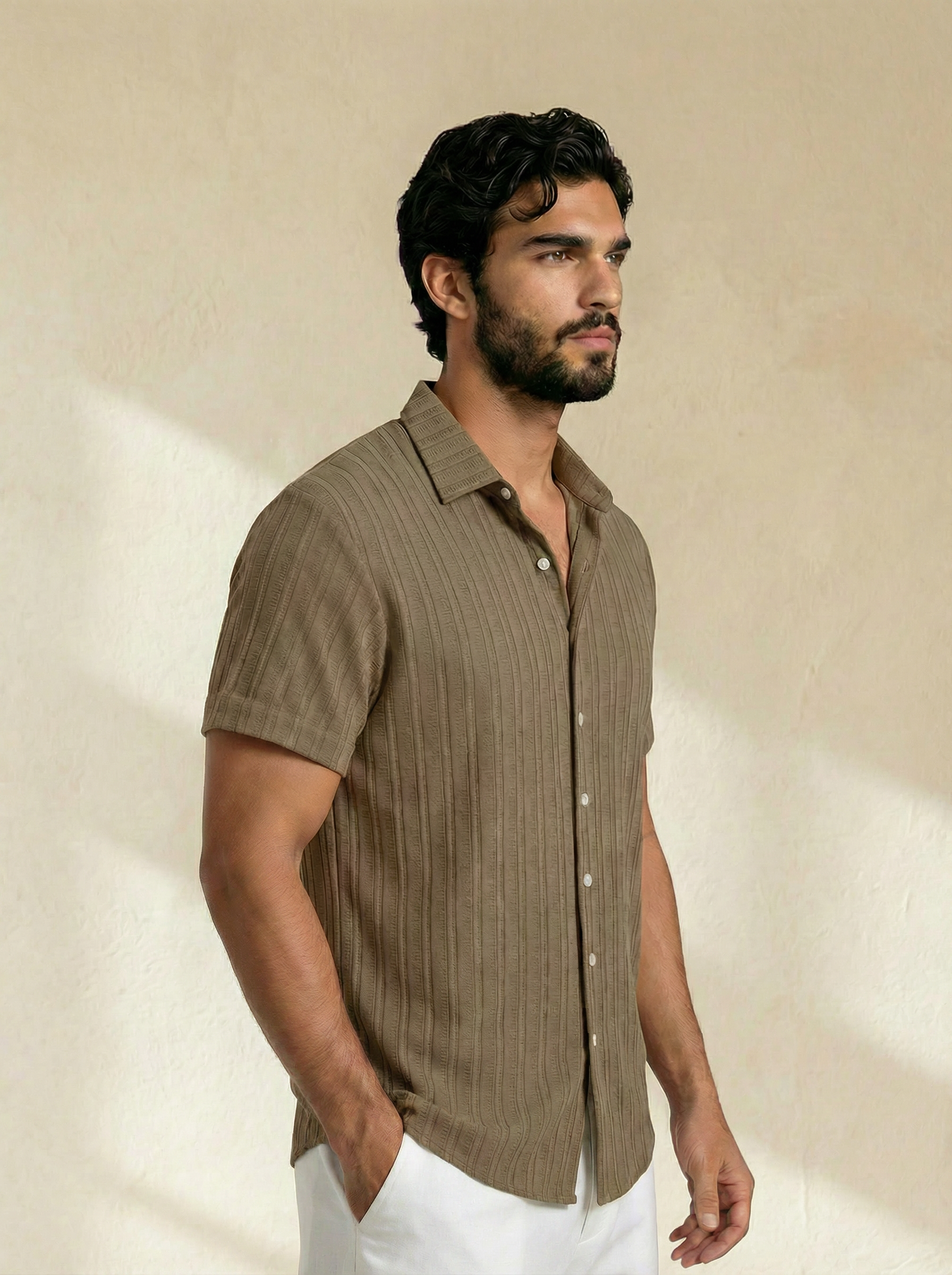 Riviera Striped Knit Polo